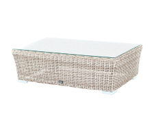 Стол плетенный со стеклом